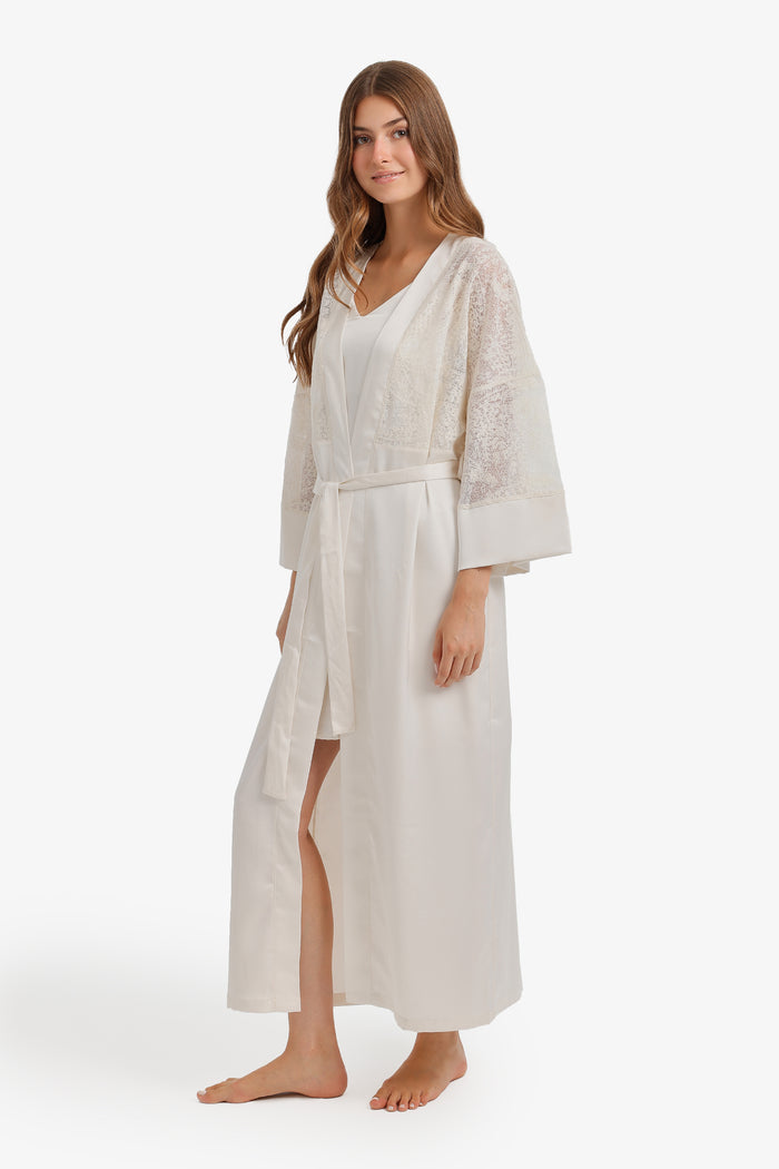 Lace Detail Nightgown Set