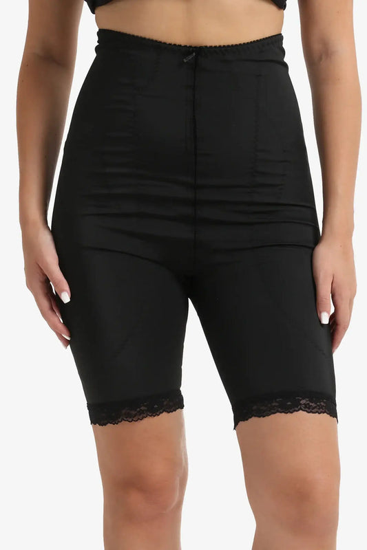 Lace Hem Shorts Corset