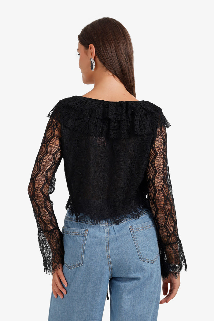 Lace Short Cardigan