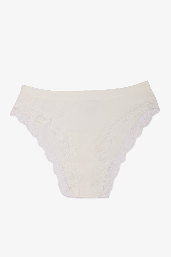 Lace-Trim Bikini Panty