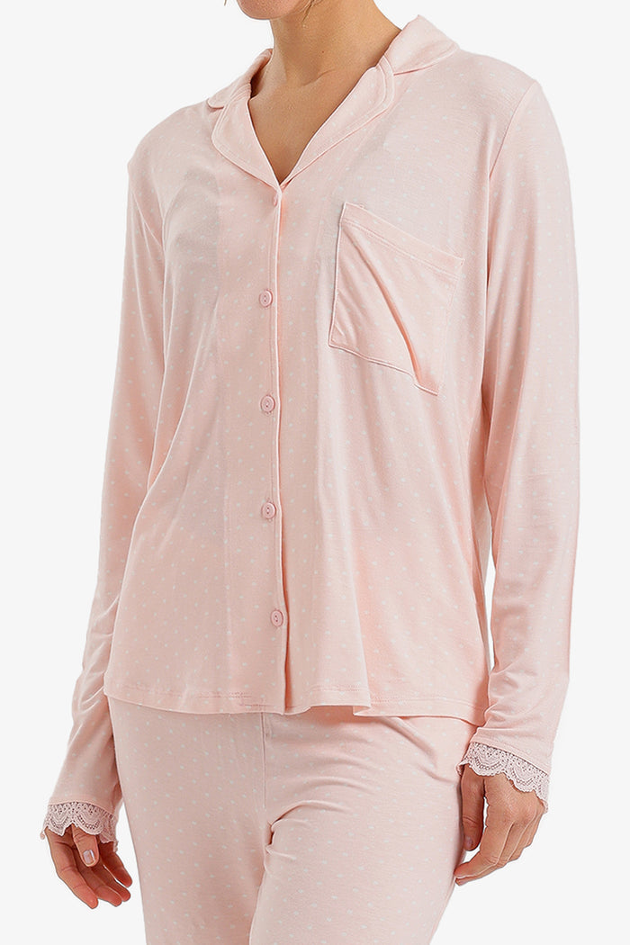 Lace Trim Pyjama Set