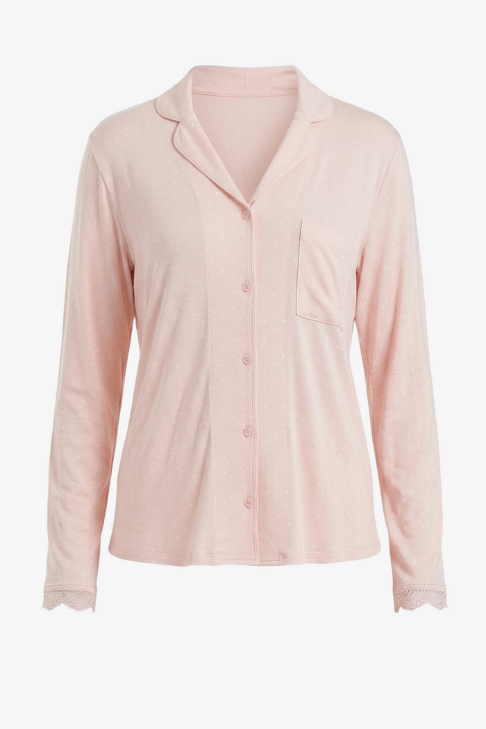 Lace Trim Pyjama Set