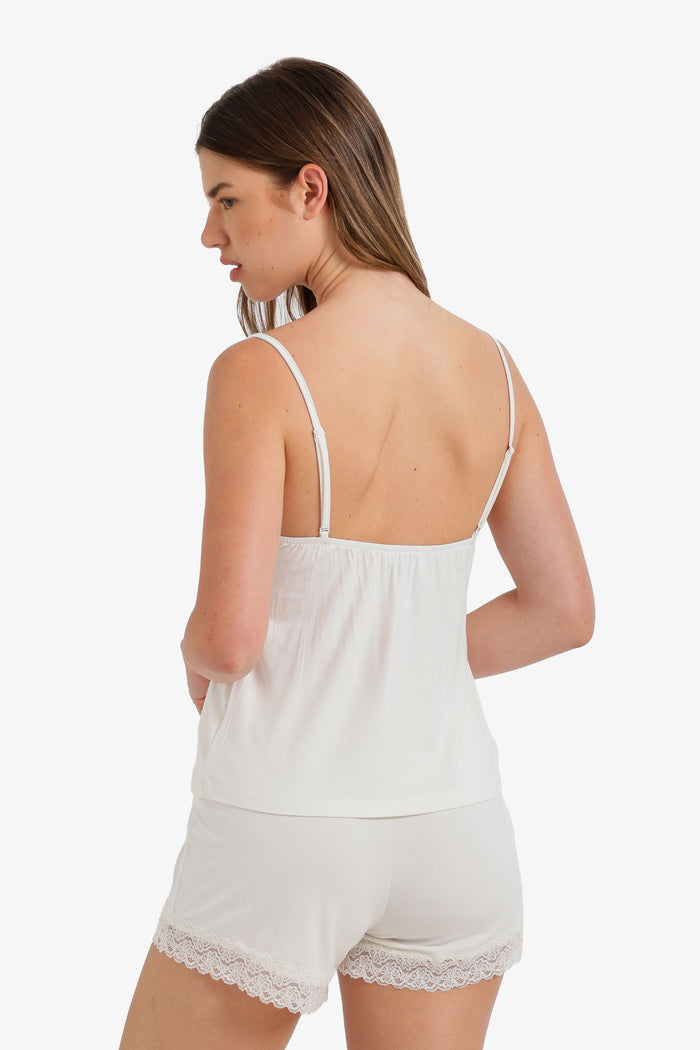 Lace-Trim Pyjama Set