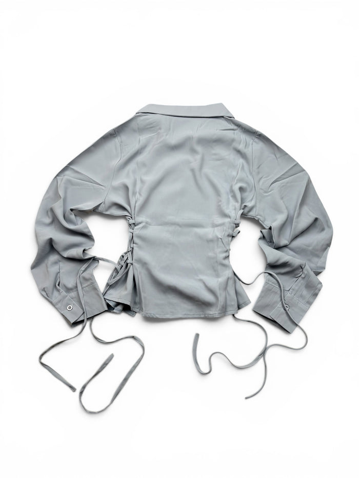 Lace Up Cinched Shirt