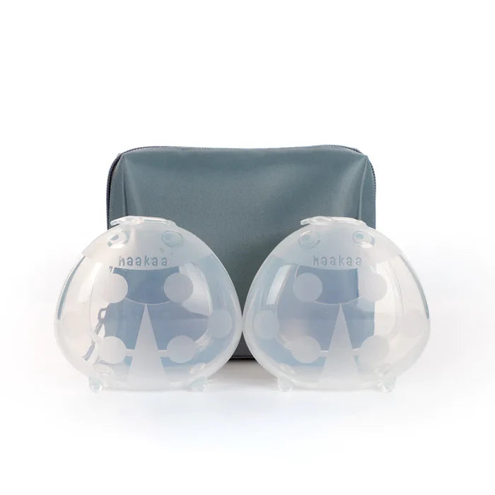 Ladybug Silicone Milk Collector 2 Pack (150ml) + Carry Bag Bluestone