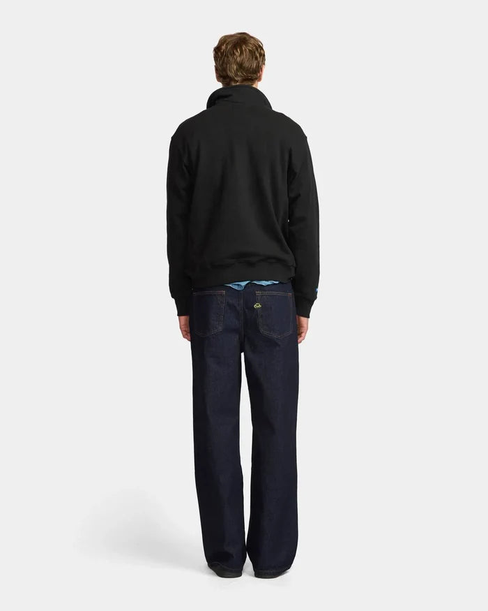 Larriet - Maus 1/4 Zip Fleece - Black
