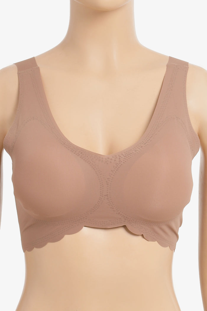Laser-Cut Padded Bra