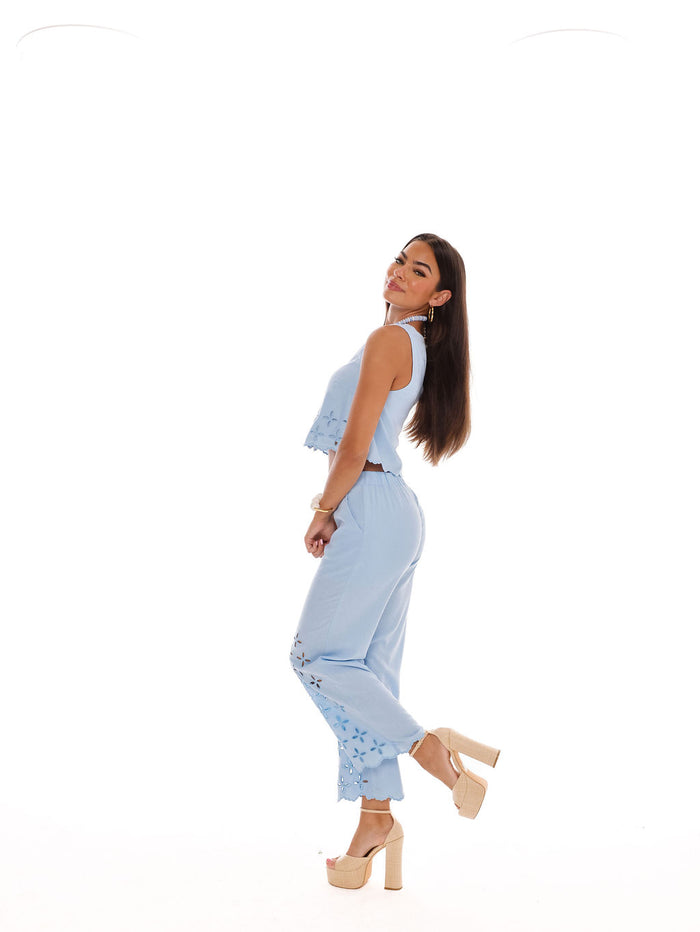 Laura Top - Light Blue