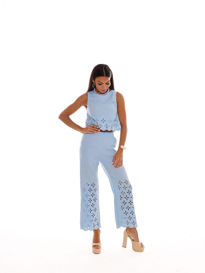 Laura Top - Light Blue