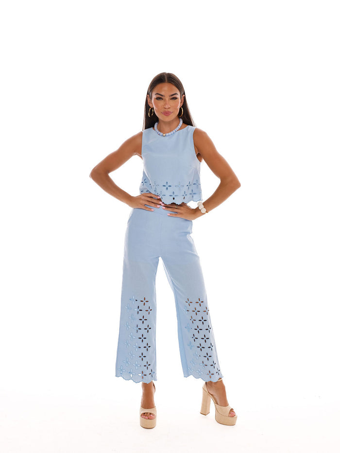 Laura Top - Light Blue