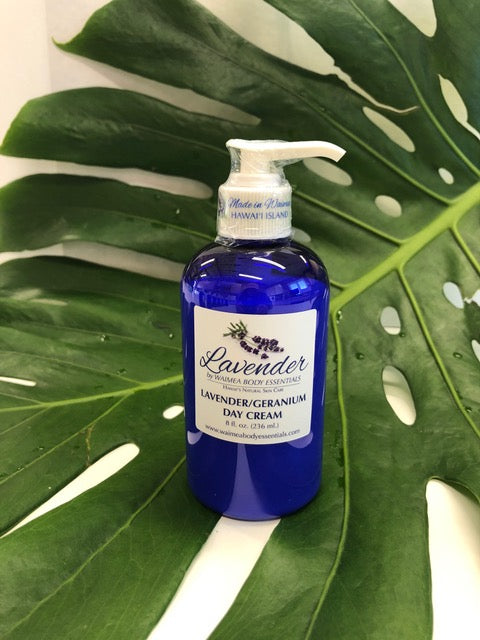 Lavender & Geranium Day Cream 8 oz pump bottle
