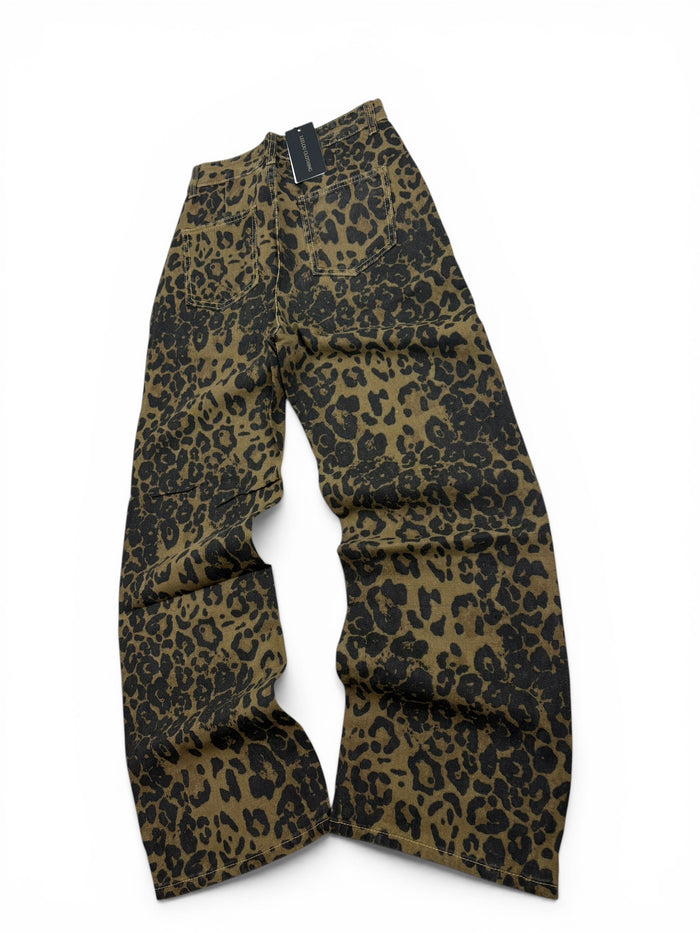 Leopard Baggy Jeans