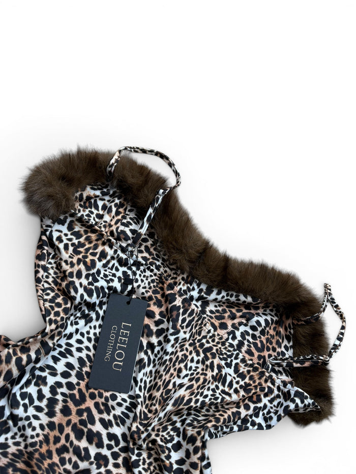 Leopard Print Fur Top