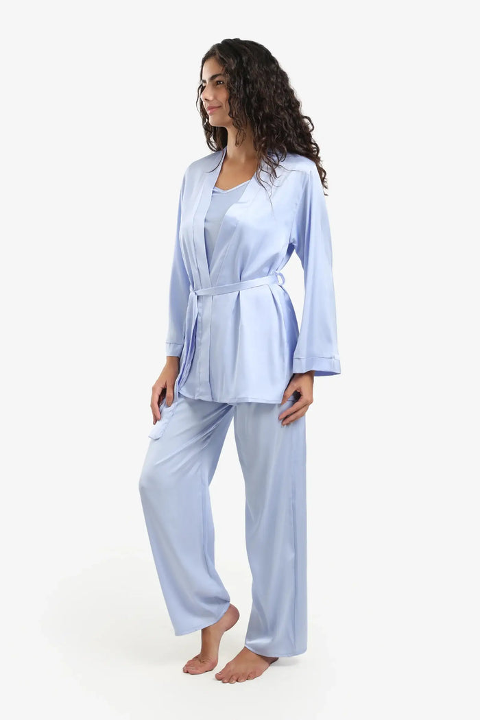 Light Blue 3 Pieces Pyjama