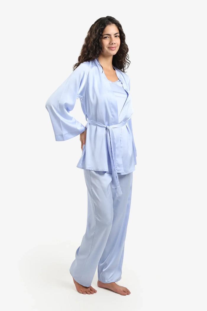Light Blue 3 Pieces Pyjama