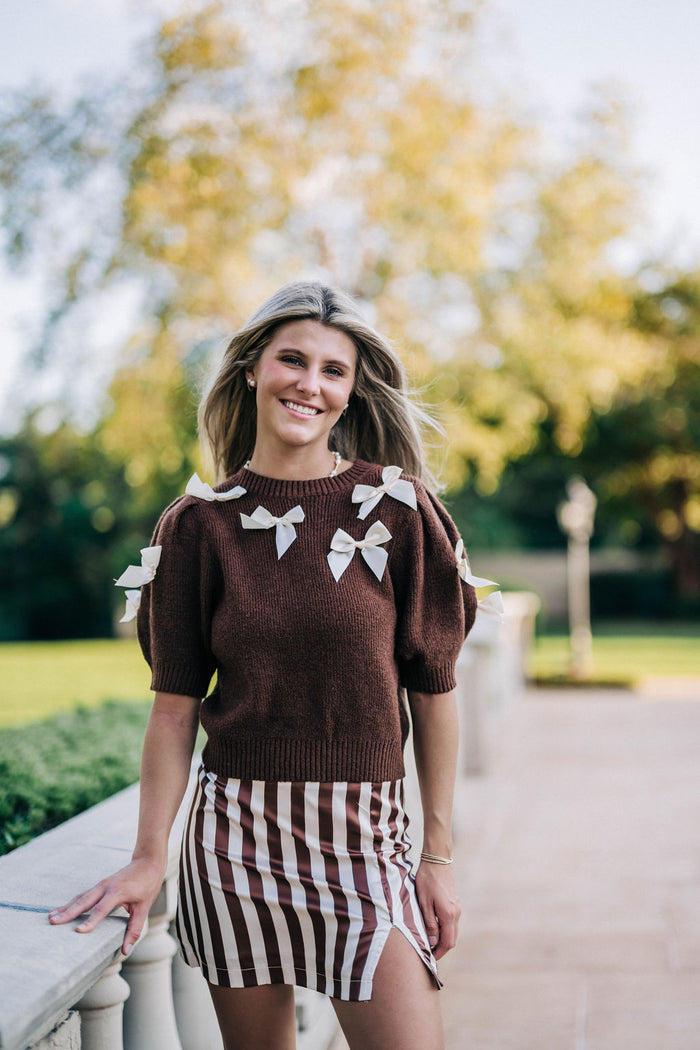 Lily Mini Skirt - Brown