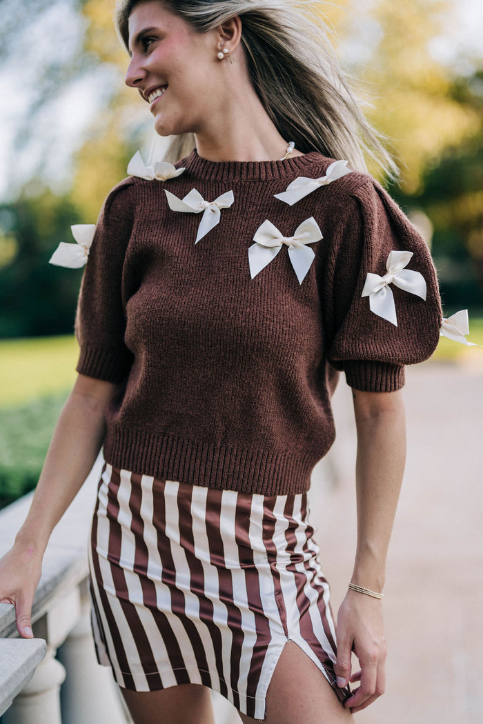 Lily Mini Skirt - Brown