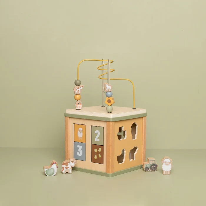 Little Farm Wooden Activity Cube