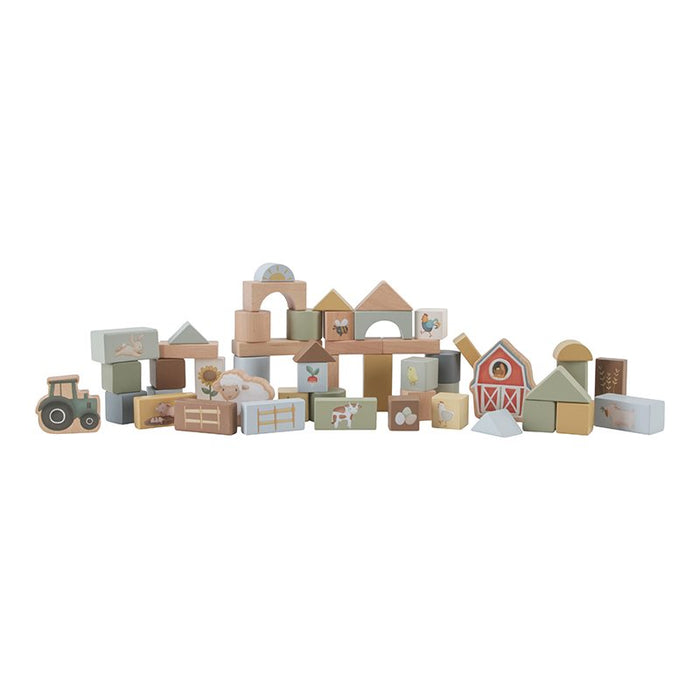 Little Farm Wooden Building Block Set