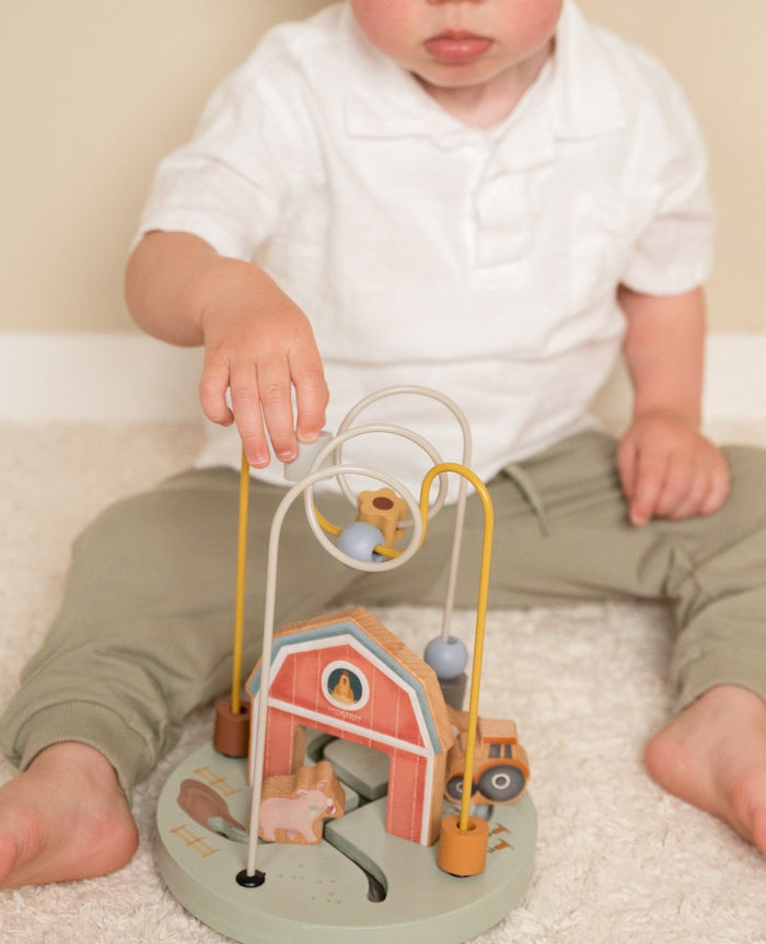 Little Farm Wooden Farmhouse Activity Spiral