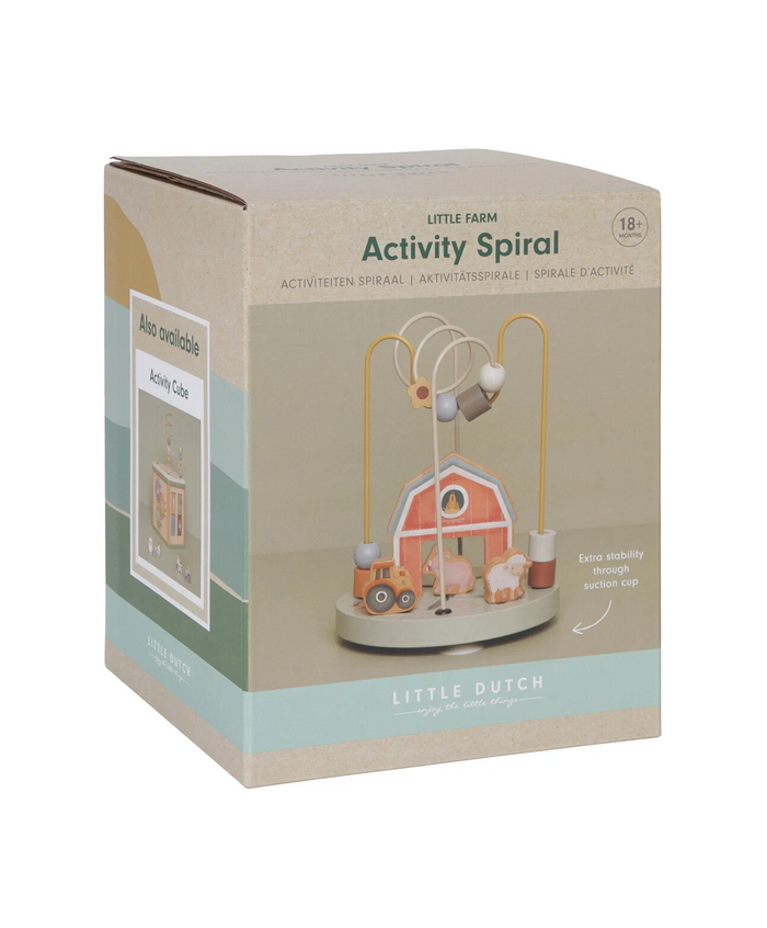 Little Farm Wooden Farmhouse Activity Spiral