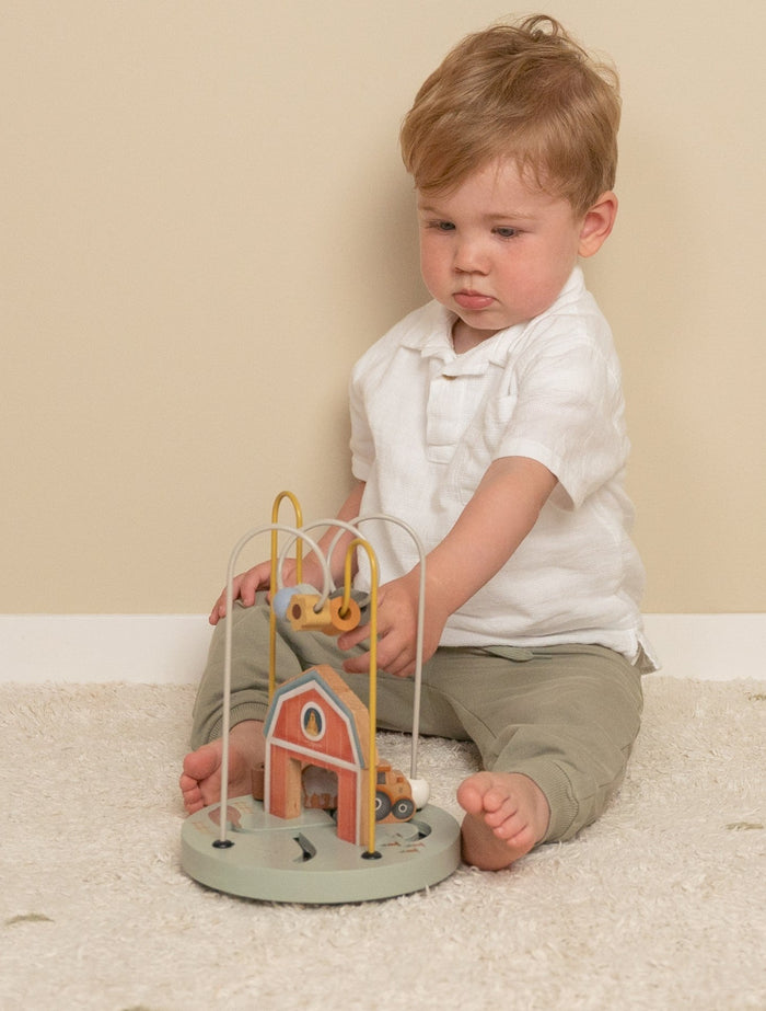 Little Farm Wooden Farmhouse Activity Spiral