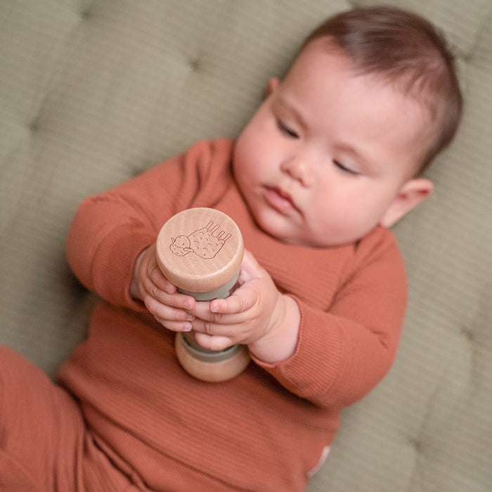 Little Farm Wooden Rain Rattle