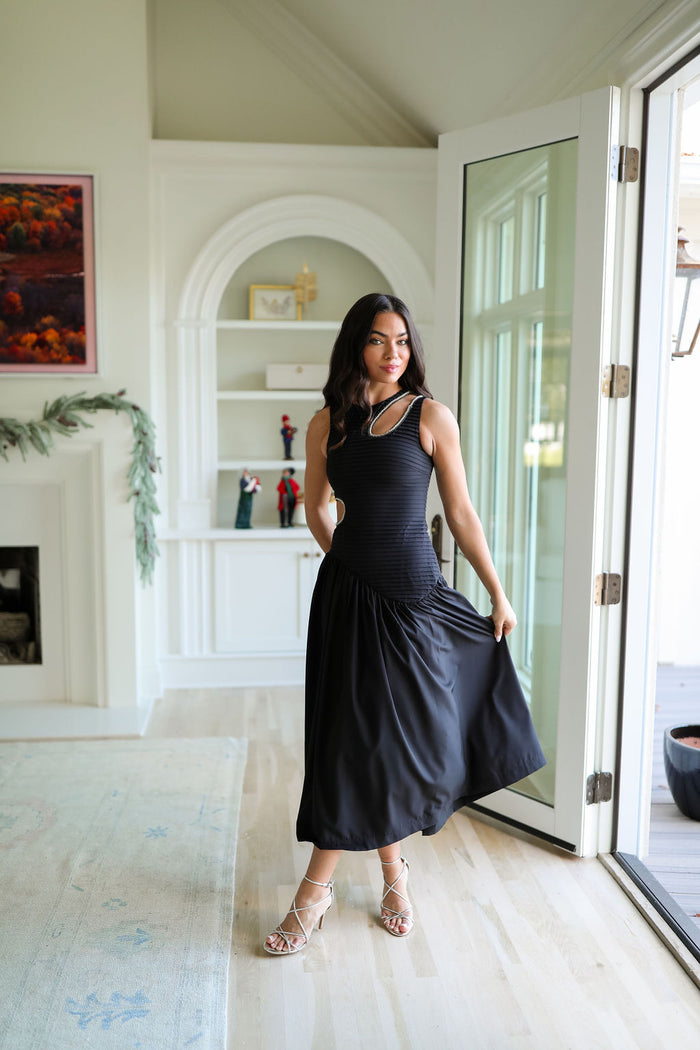 Liza Midi Dress - Black