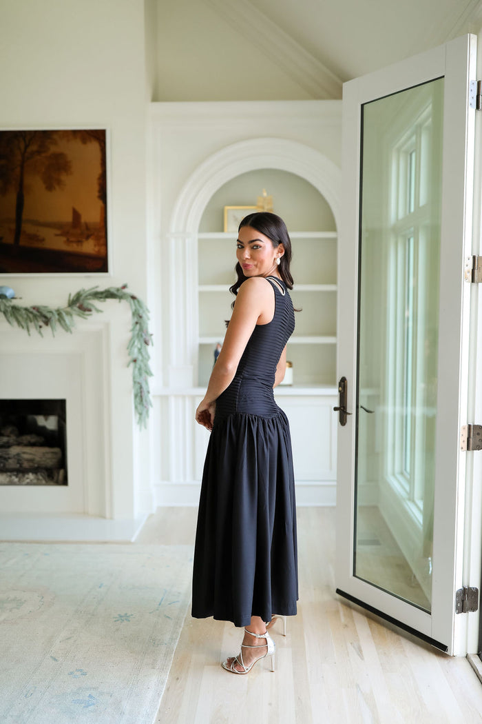Liza Midi Dress - Black