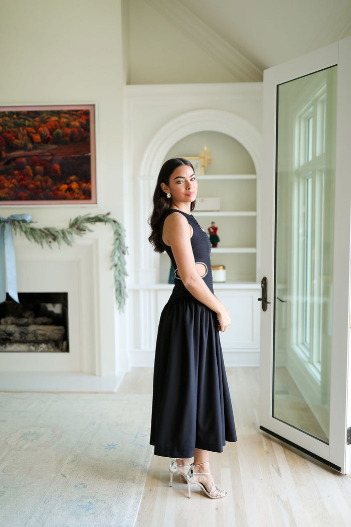 Liza Midi Dress - Black