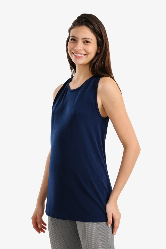 Long Open-Back Tank Top