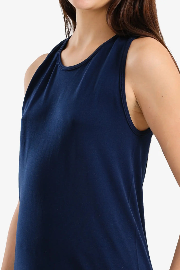 Long Open-Back Tank Top