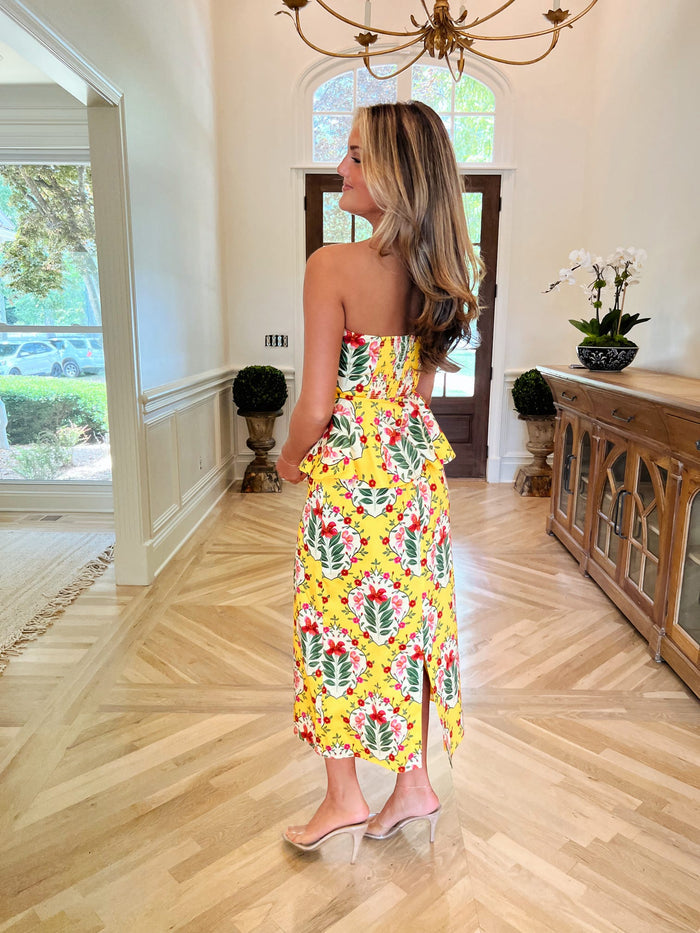 Maggie Skirt - Yellow Bouquet