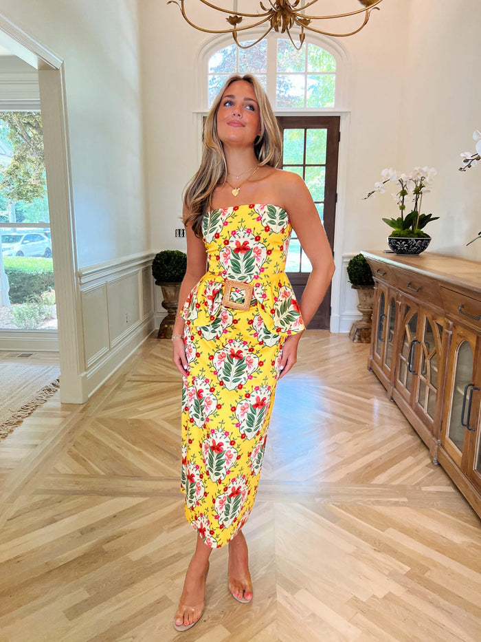 Maggie Skirt - Yellow Bouquet
