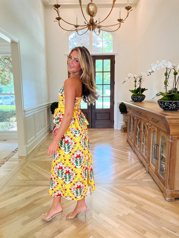 Maggie Skirt - Yellow Bouquet