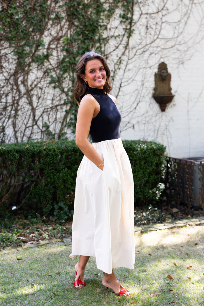 Maja Dress - Black/Natural