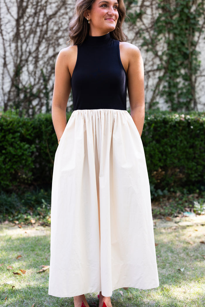 Maja Dress - Black/Natural