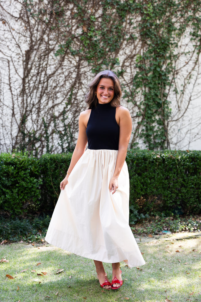 Maja Dress - Black/Natural