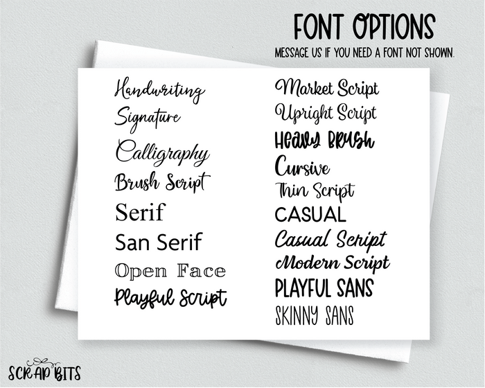 Font Chart