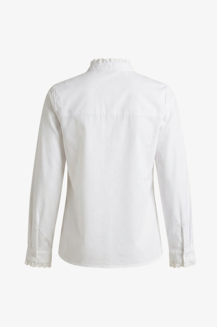 Mandarin Lace Collar Shirt