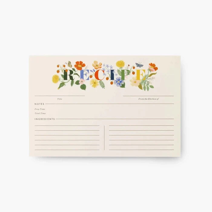 Mayfair Recipe Cards