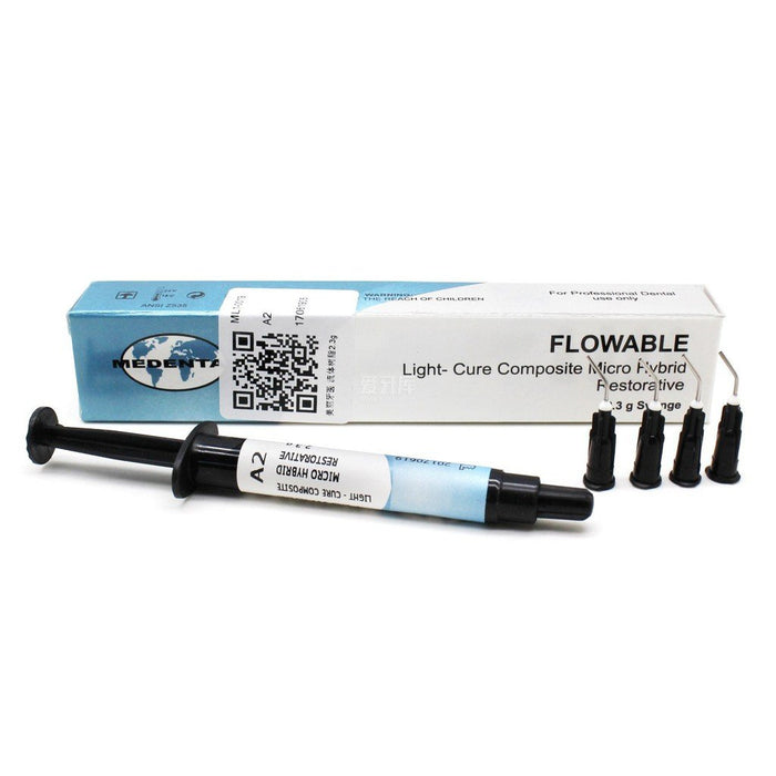Medental Flowable Light-Cure Composite Micro Hybrid Restorative Resin A2 2.3g