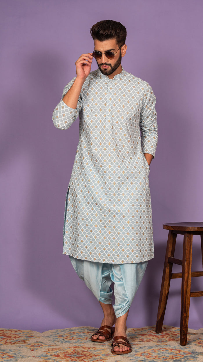 Men Blue Kurta