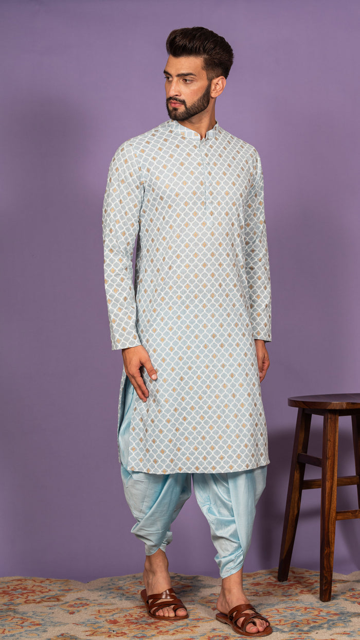 Men Blue Kurta