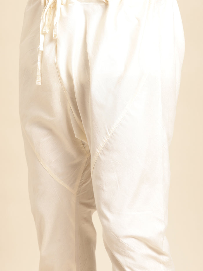 Men Blue Textured Indowestern Churidar Set