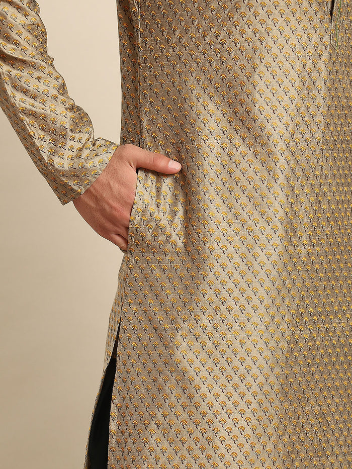 Men Gold Kurta Set