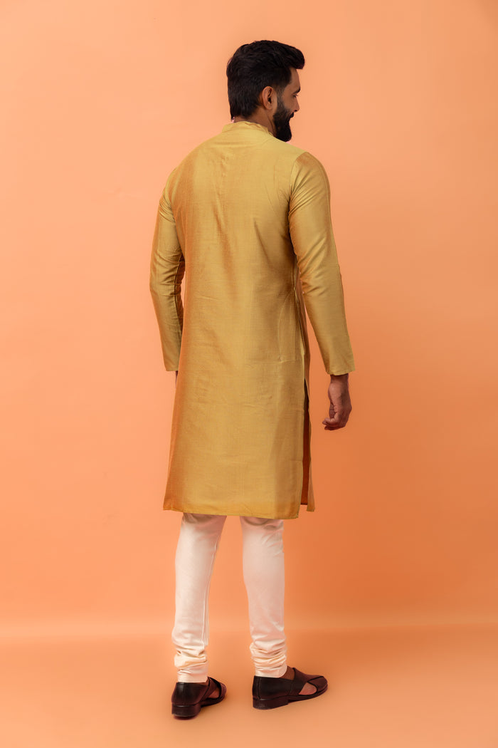 Men Green Kurta