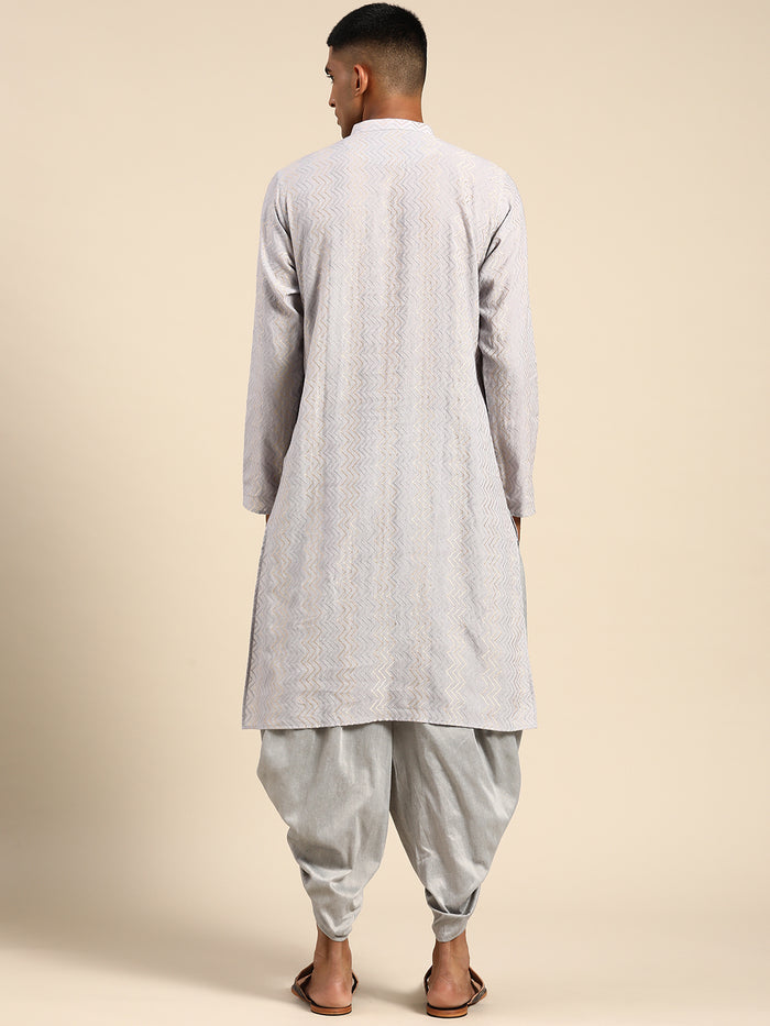 Men Grey Kurta Set
