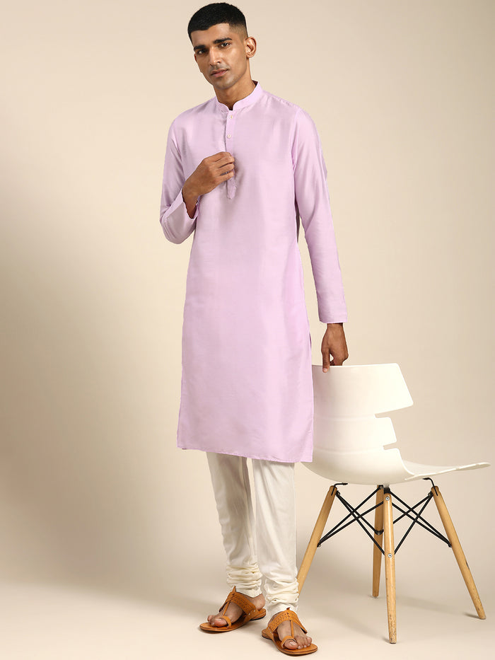 Men Lavender Kurta Set