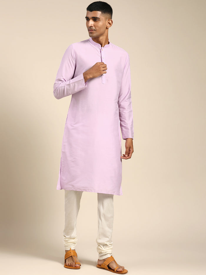 Men Lavender Kurta Set
